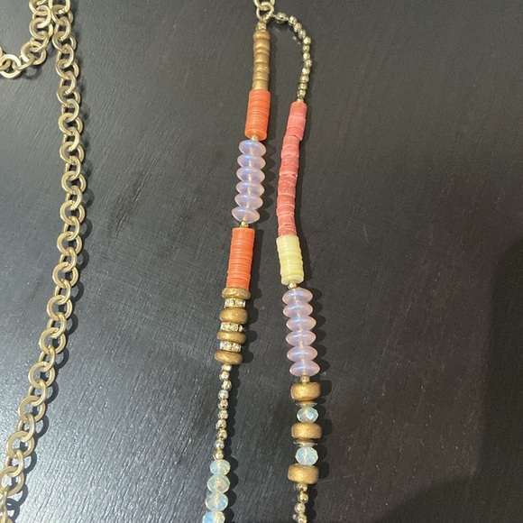 LOFT multi coloured beaded necklace - Picture 3 of 6